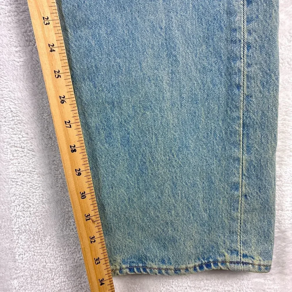 Levis 501 Jeans Mens 36x34 Faded Distressed Whiskered Button Fly Classic Preppy